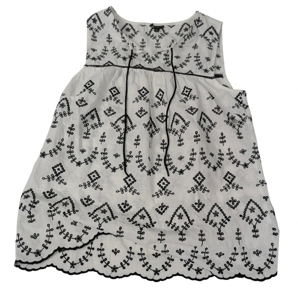 Talbots sleeveless linen